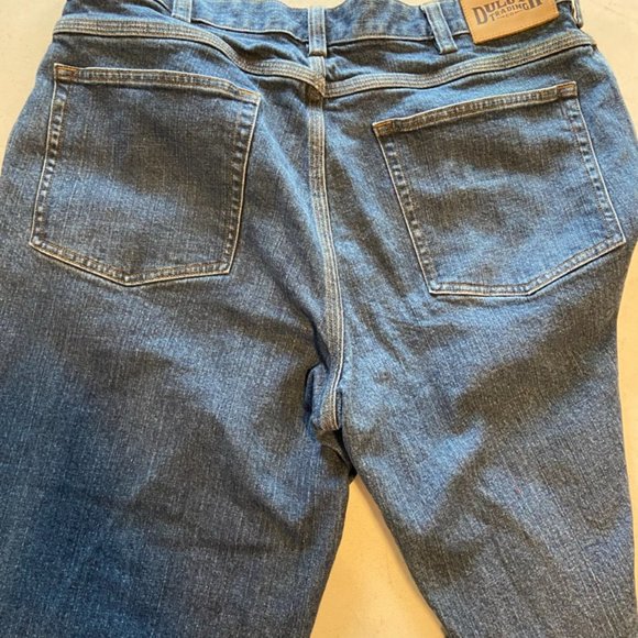 Duluth Trading Flex Ballroom Mens Size 36x32 Straight Cut Denim Blue Jeans - Picture 8 of 8